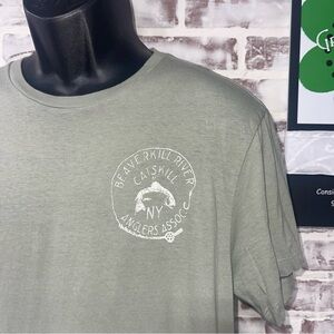 J. Crew Green Short Sleeve Tee with Logo